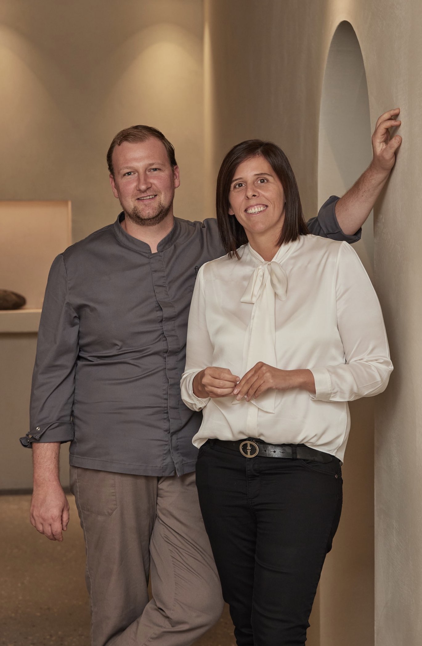Business portrait of the owners Petra and Florian Fink